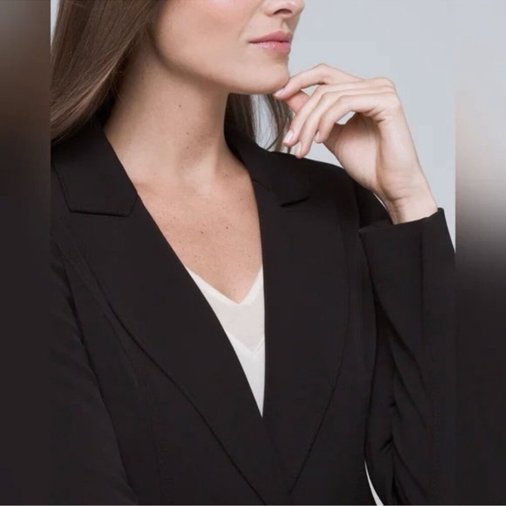 White House Black Market The Essential Blazer Jacket Black Size 2 - Picture 3 of 14